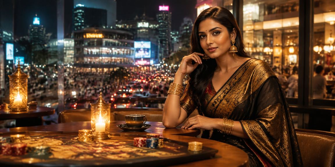 Player enjoying online lottery and live casino games in Bangalore’s busy MG Road area